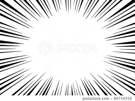 Concentrated line monochrome 90734358