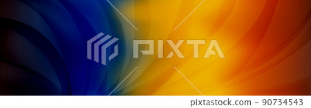 Panoramic abstract web background colorful gradient - Vector Panoramic abstract web background colorful gradient - Vector 90734543