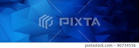 Panoramic abstract web background blue purple gradient - Vector 90734556