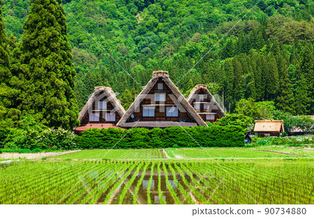 Original scenery of Japan World Heritage Shirakawa-go 90734880