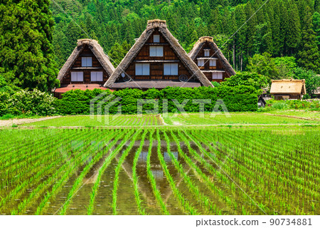 Original scenery of Japan World Heritage Shirakawa-go 90734881