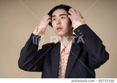 男士復古時尚個性 90735386