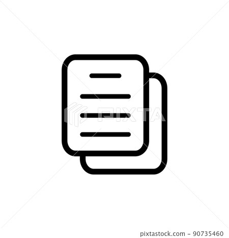 Illustration Vector Graphic of Document Icon 90735460