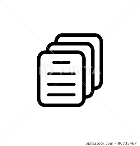 Illustration Vector Graphic of Document Icon 90735467