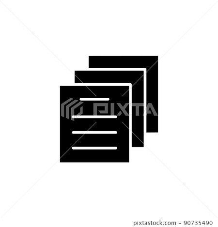 Illustration Vector Graphic of Document Icon 90735490