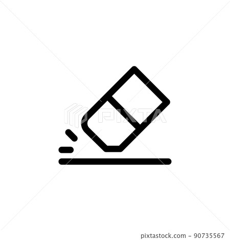 Illustration Vector Graphic of Eraser Icon 90735567