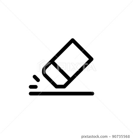 Illustration Vector Graphic of Eraser Icon 90735568