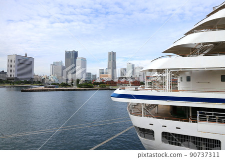 從橫濱大山橋看到的城市景觀 從橫濱大山橋看到的城市景觀 90737311