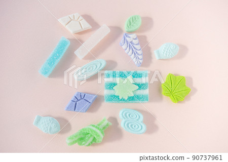 清涼夏日干點心樂眼日式點心琥珀糖 清涼夏日干點心樂眼日式點心琥珀糖 90737961