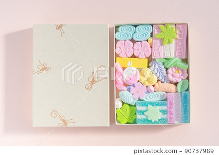 可愛的春夏乾貨 樂顏日式點心 琥珀糖 盒裝什錦 90737989