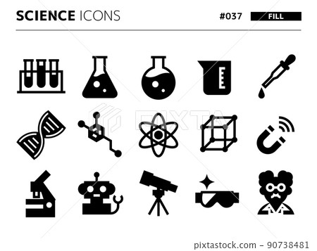 科學相關的填充樣式圖標 set_037 科學相關的填充樣式圖標 set_037 90738481