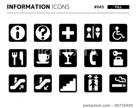 信息相關的填充樣式圖標 set_045 90738489