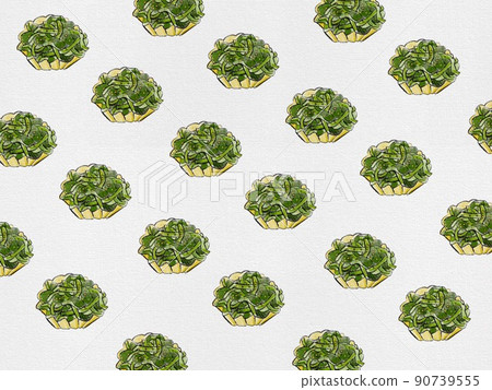 Sesame with spinach 90739555