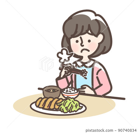 An anorexic young woman 90740834