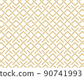 geometric pattern abstract white and gold tone vector background, line overlapping with modern concept 90741993