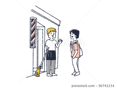 熟悉面孔的美髮師，與當地居民交流的商店 90742234