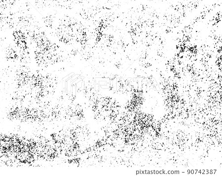 Black and white grunge. Distress overlay texture. Abstract surface dust and rough dirty wall background concept.  Distress illustration simply place over object to create grunge effect. Vector EPS10. 90742387