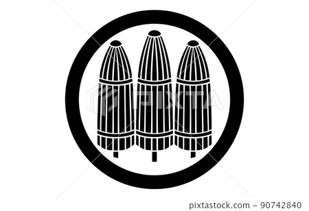 Three lines of Japanese family crests Three lines of Japanese family crests 90742840