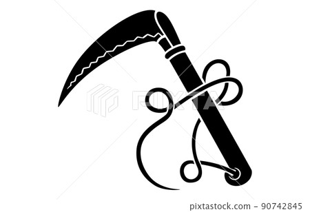 Japanese family crest one sickle 90742845