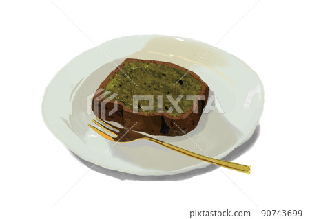 抹茶磅蛋糕圖 90743699