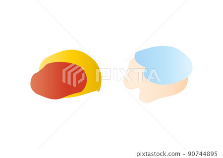 Colorful blob shape. Objects. Vector illustration. 90744895