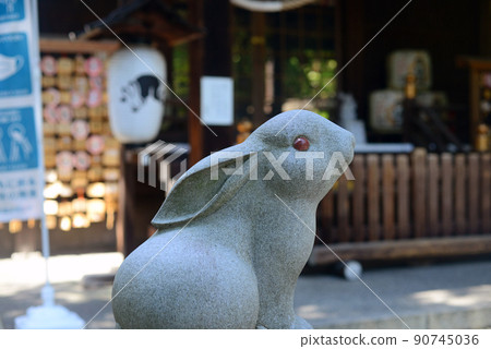 Rabbit statue at Okazaki Shrine-4 Rabbit statue at Okazaki Shrine-4 90745036