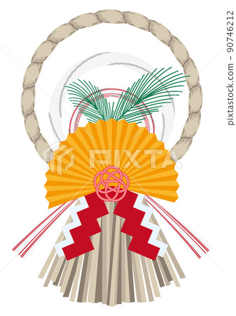 Shimenawa New Year's decoration Shimenawa New Year's decoration 90746212