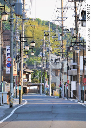 磐城湯本溫泉鄉的街景[福島縣磐城市常磐] 90746317