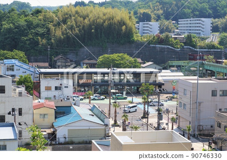 Scenery in front of JR Yumoto Station [Joban, Iwaki City, Fukushima Prefecture] 90746330