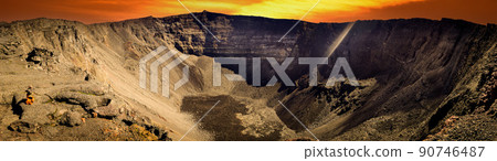 Piton de la Fournaise volcano, Reunion island, indian ocean, France 90746487