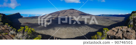 Piton de la Fournaise volcano, Reunion island, indian ocean, France 90746501
