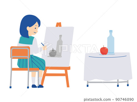 學生繪畫的插圖 學生繪畫的插圖 90746890