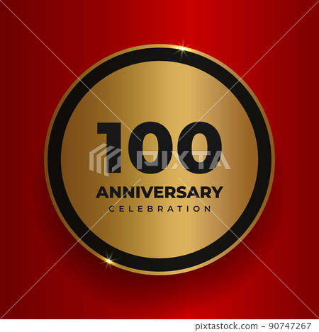 100 years anniversary celebration background. 90747267