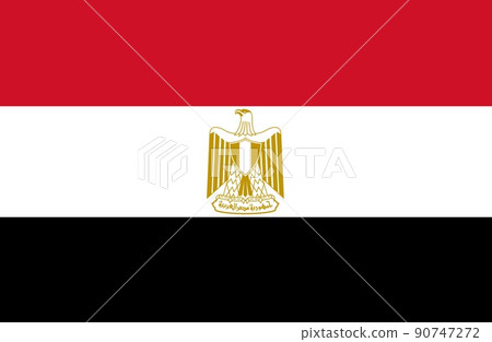 Official illustration flag of Arab Republic of Egypt Official illustration flag of Arab Republic of Egypt 90747272