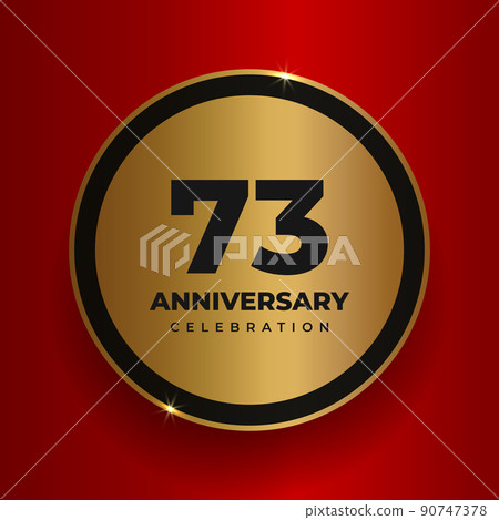 73 years anniversary celebration background. 73 years anniversary celebration background. 90747378