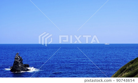 Sakyobana, a strange rock protruding from the sea in Iki 90748654