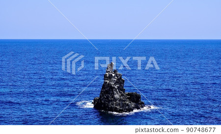 Sakyobana, a strange rock protruding from the sea in Iki 90748677