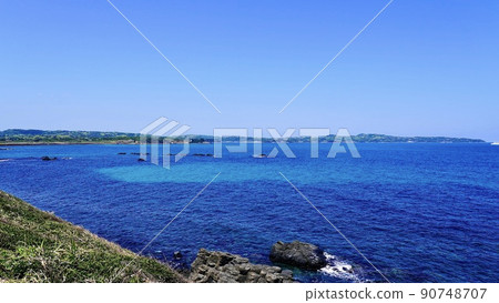 Sakyobana, a strange rock protruding from the sea in Iki 90748707