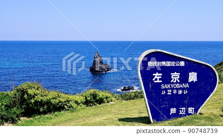 Sakyobana, a strange rock protruding from the sea in Iki 90748739