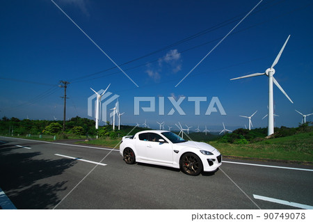 Drive on the Aoyama Kogen Driveway in spring 90749078