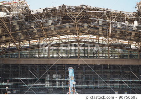 大型設施（體育館）的拆除作業場景 90750695