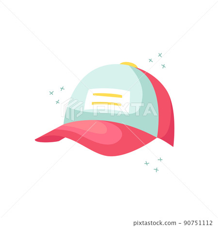 Vector illustration of a baseball cap. Summer hats. Vector illustration of a baseball cap. Summer hats. 90751112