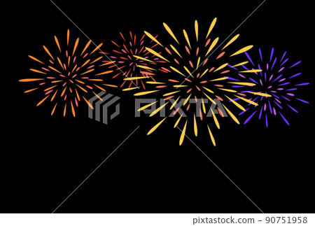 煙花插畫夜 90751958