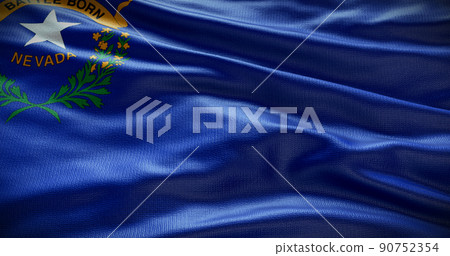 Nevada state flag background illustration, USA symbol backdrop 90752354