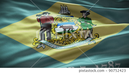Delaware state flag background illustration, USA symbol backdrop 90752423