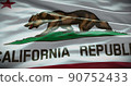 California state flag background illustration, USA symbol backdrop 90752433