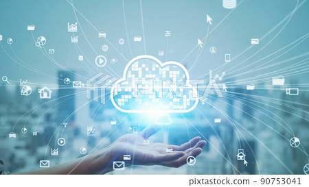 雲計算SaaS 90753041