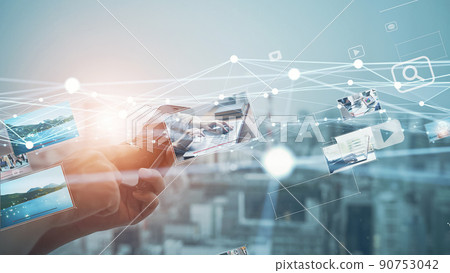 Smartphone and video content 90753042
