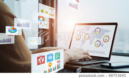 Digitization of business documents Paperless electronic application 90753045