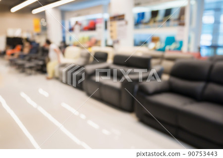 Abstract blur sofa in furniture store shop interior background for montage product display Abstract blur sofa in furniture store shop interior background for montage product display 90753443